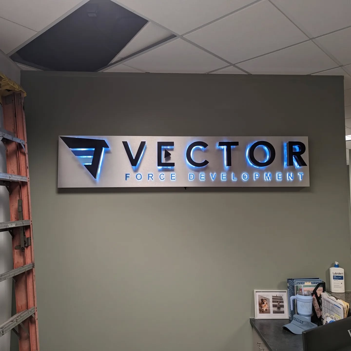 Lighted interior sign for we built for @signarama_denver_est.2016